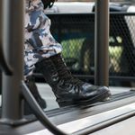 Author abstract portrait